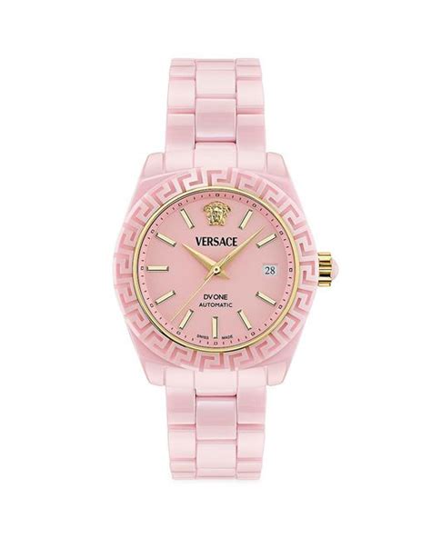 versace dv one pink ceramic|Versace dv one watch.